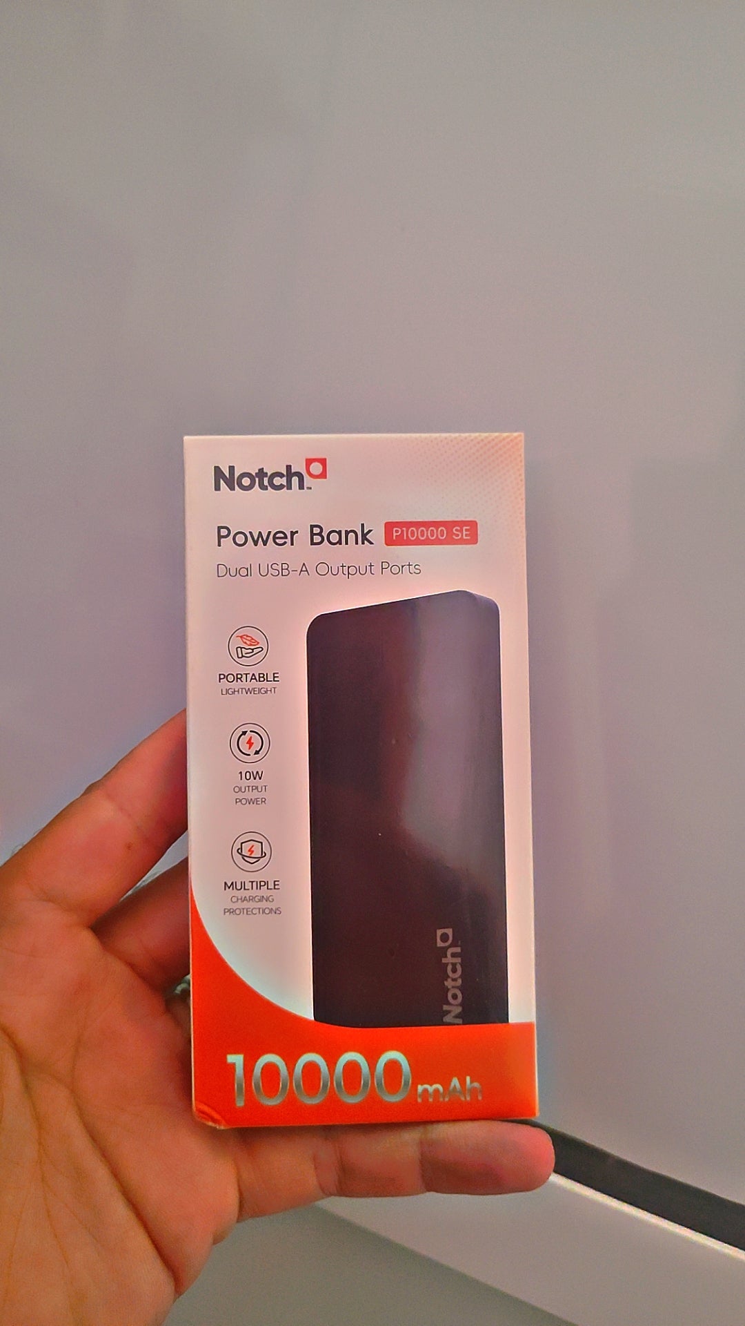 Power Bank Notch P10000 SE 10000mAh - Double Port USB-A 10W