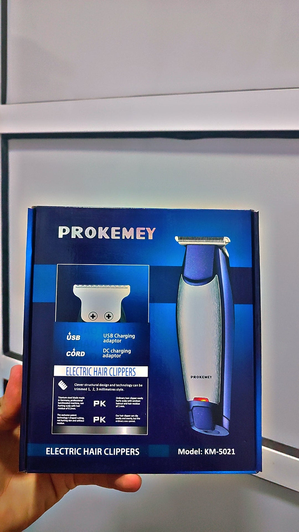 Tondeuse Électrique PROKEMEY KM-5021 USB Rechargeable